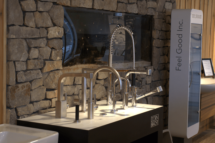 Hajoca Plumbing Supply Hendersonville Showroom interior kitchen goose-neck faucets