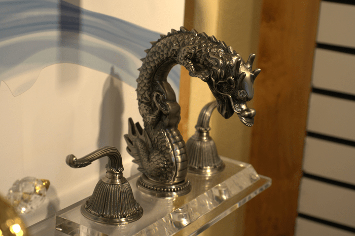 Hajoca Plumbing Supply Hendersonville Showroom interior dragon faucet