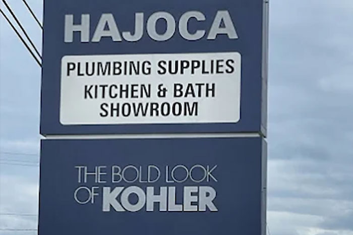 Hajoca Hendersonville NC exterior sign - PLumbing Supplies, Kitchen & Bath Showroom